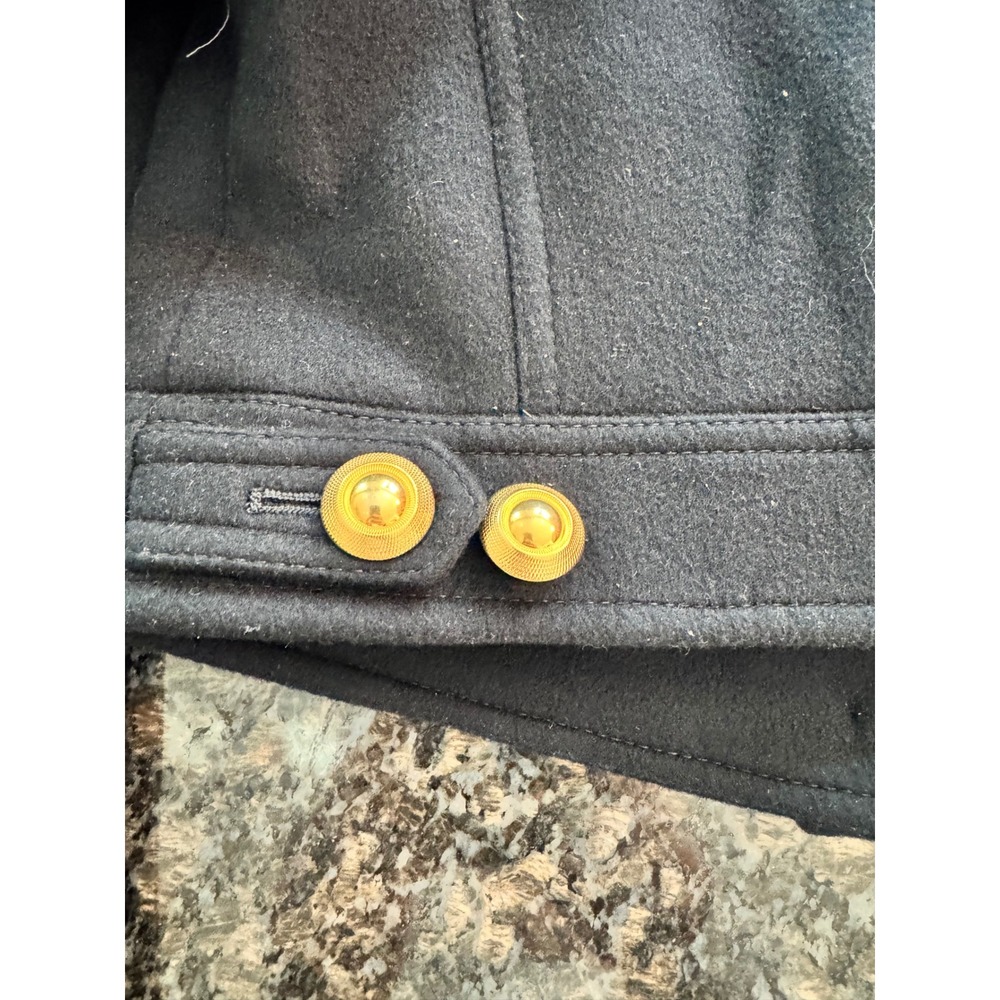 Tom Ford Midnight Blue Wool Military Cropped Jacket Gold Buttons CS1257 Size 36 - Picture 13 of 16